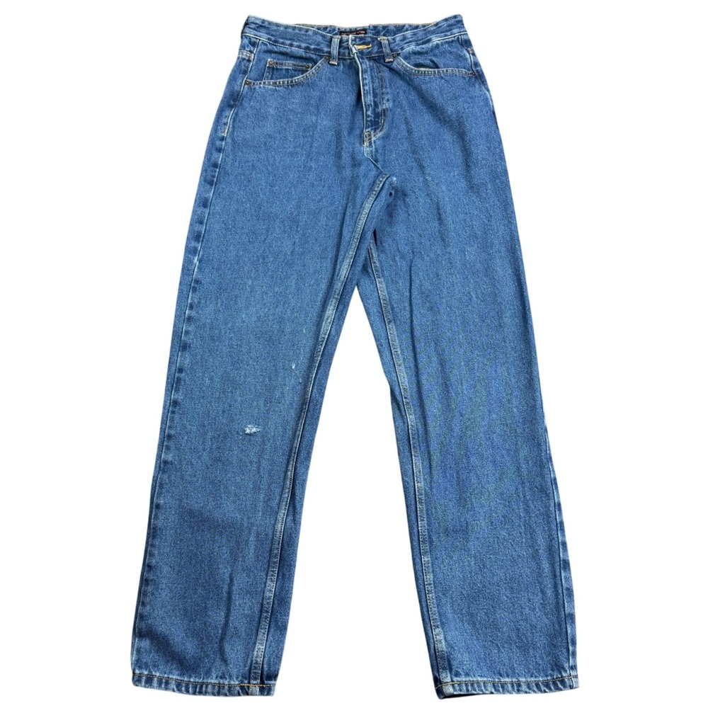 Cross Winsor Jeans Mens 30 Blue Relaxed Fit Straight Leg Denim Hook Loop